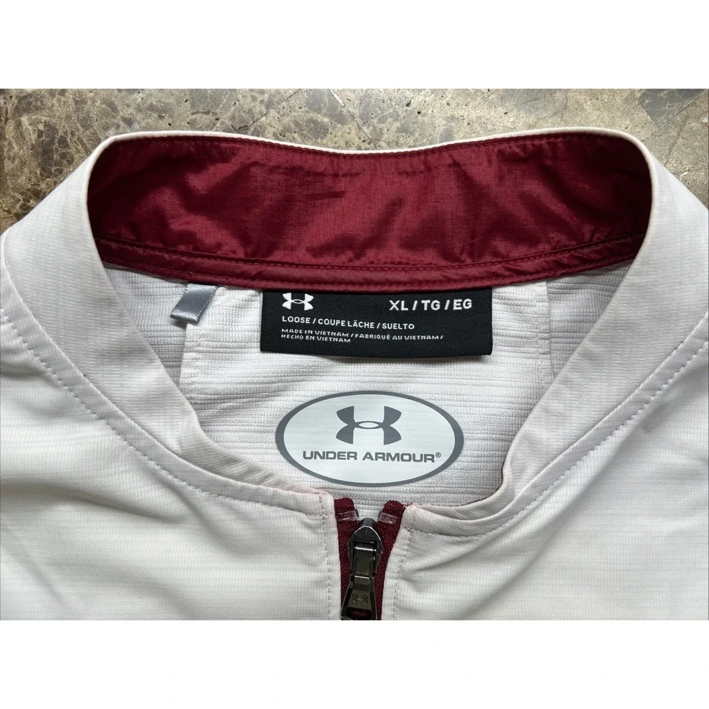 Under Armour men's Football Pullover XL Wide Receiver  White Sideline